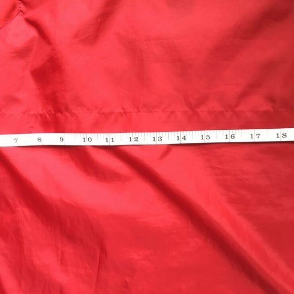 Mizuno Men 1/4 Zip Up Windbreaker Red Sz 38-40M - Picture 3 of 8